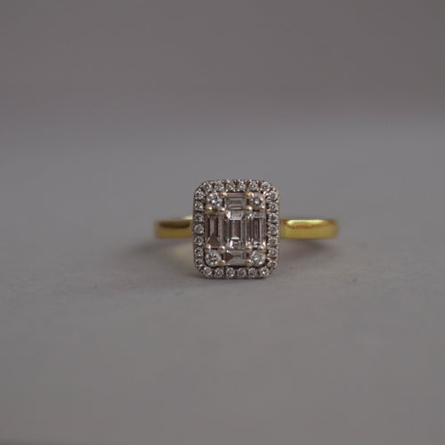 Baguette Diamond 18ct Gold Ring