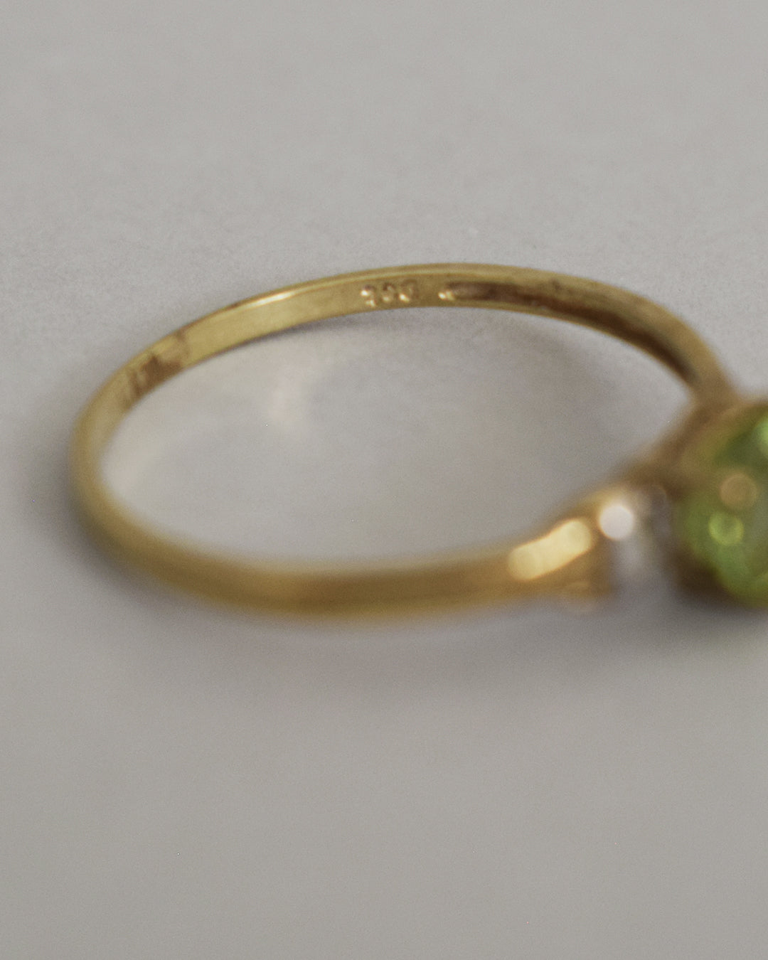 Peridot Heart 9ct Gold Ring