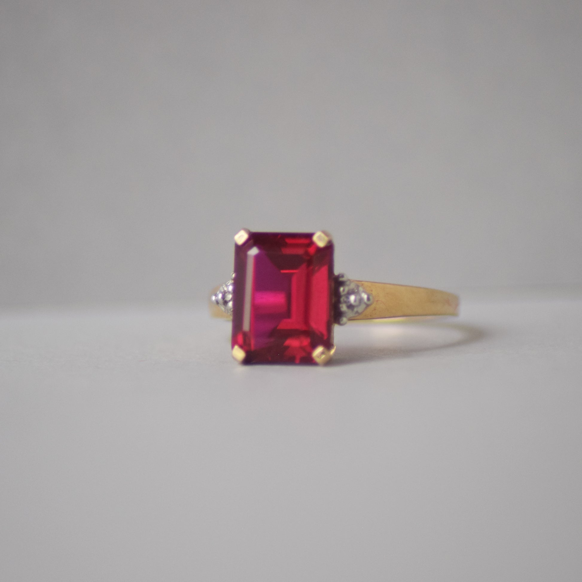 Ruby and Diamond Gold Ring