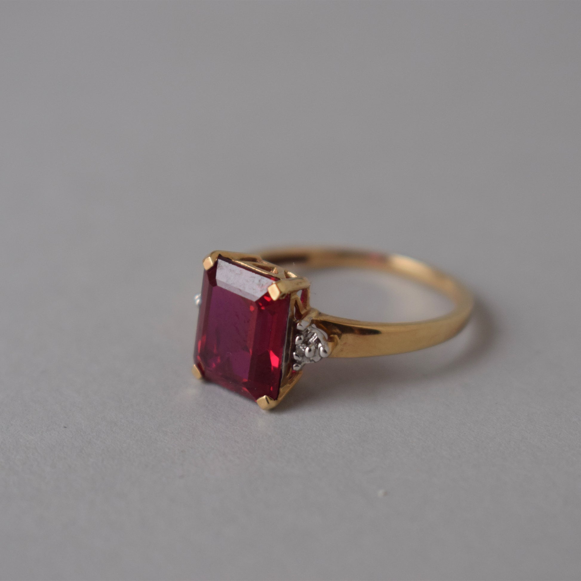 Ruby and Diamond Gold Ring