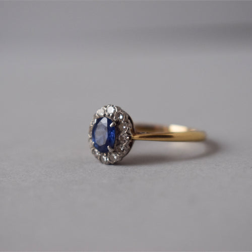 Sapphire and Diamond 18ct Gold Ring