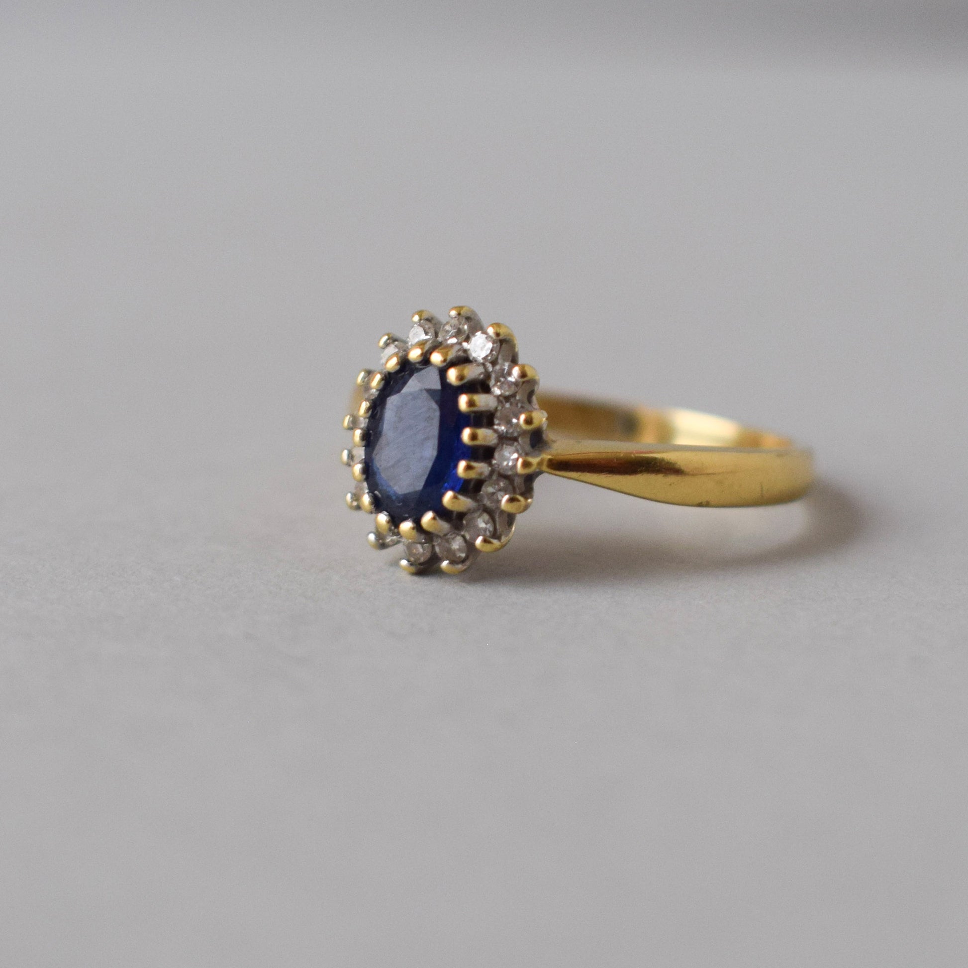 Sapphire and Diamond 18ct Gold Ring